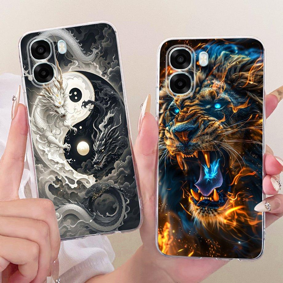 Cool Style Cartoon Fashion Phone Case For Oppo A6x A6s A6t A6 4G 5G / Oppo A6T Pro 4G Fundas Clear Soft Silicone Coque Cover
