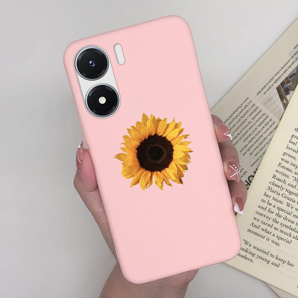 Phone Case For Vivo Y02S Case V2203 Bumper Soft Silicone Back Cover for Vivo Y16 Funda Butterfly Case for VivoY02S Y 02S Y 16