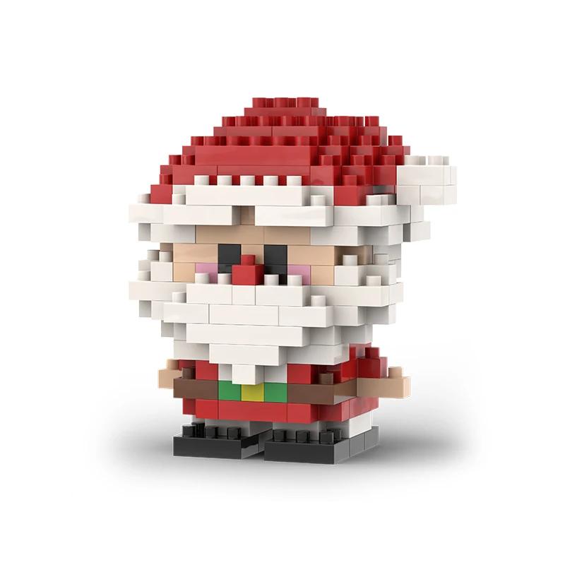 Vánoční dárky Stavebnice Série Santa Claus Sob Puzzle Sestavovací kostky Stolní dekorace Hračky pro dítě Vánoční dárek