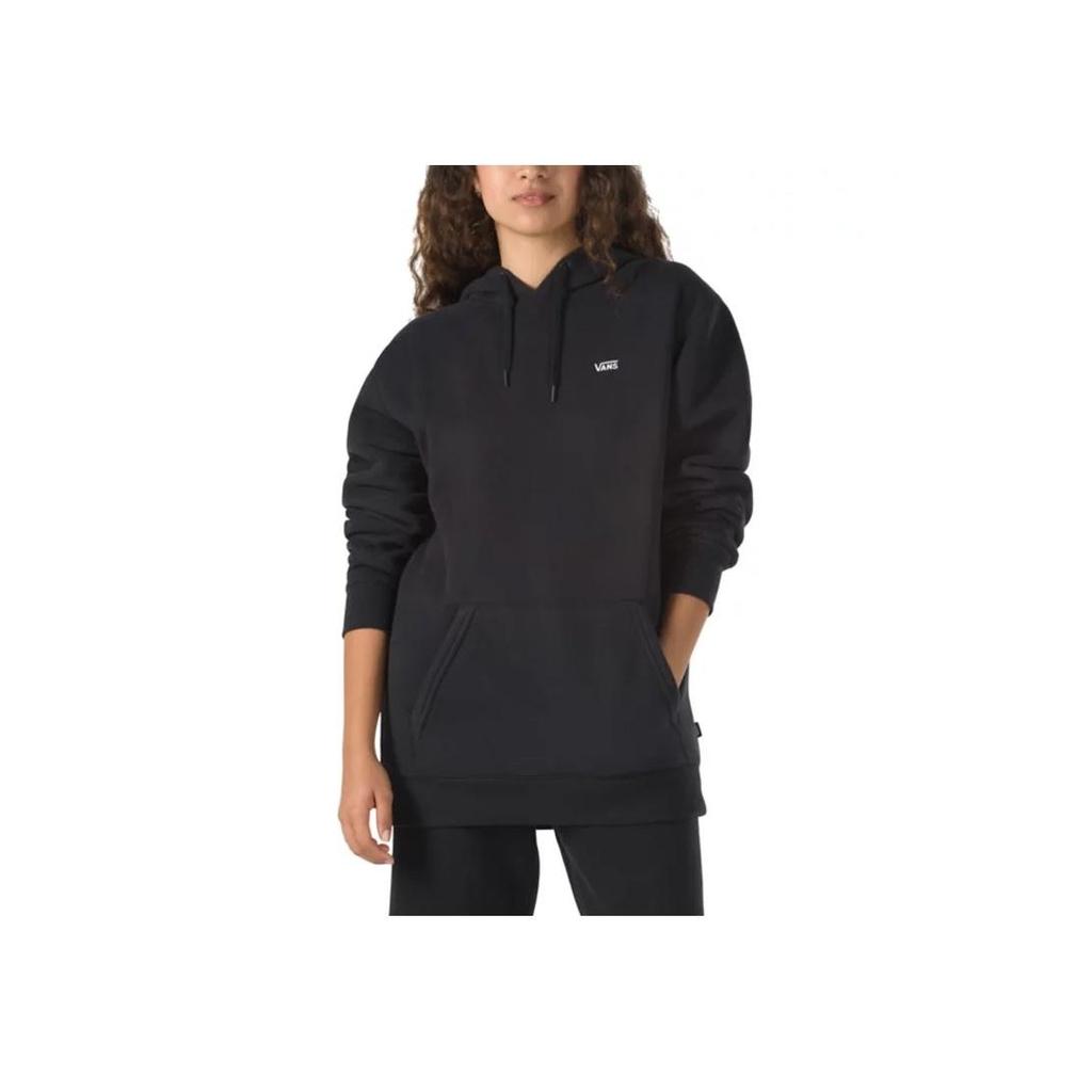 Vans Black Small Logo Embroidered Basic Pullover Hoodie VN0A4OOOBLK