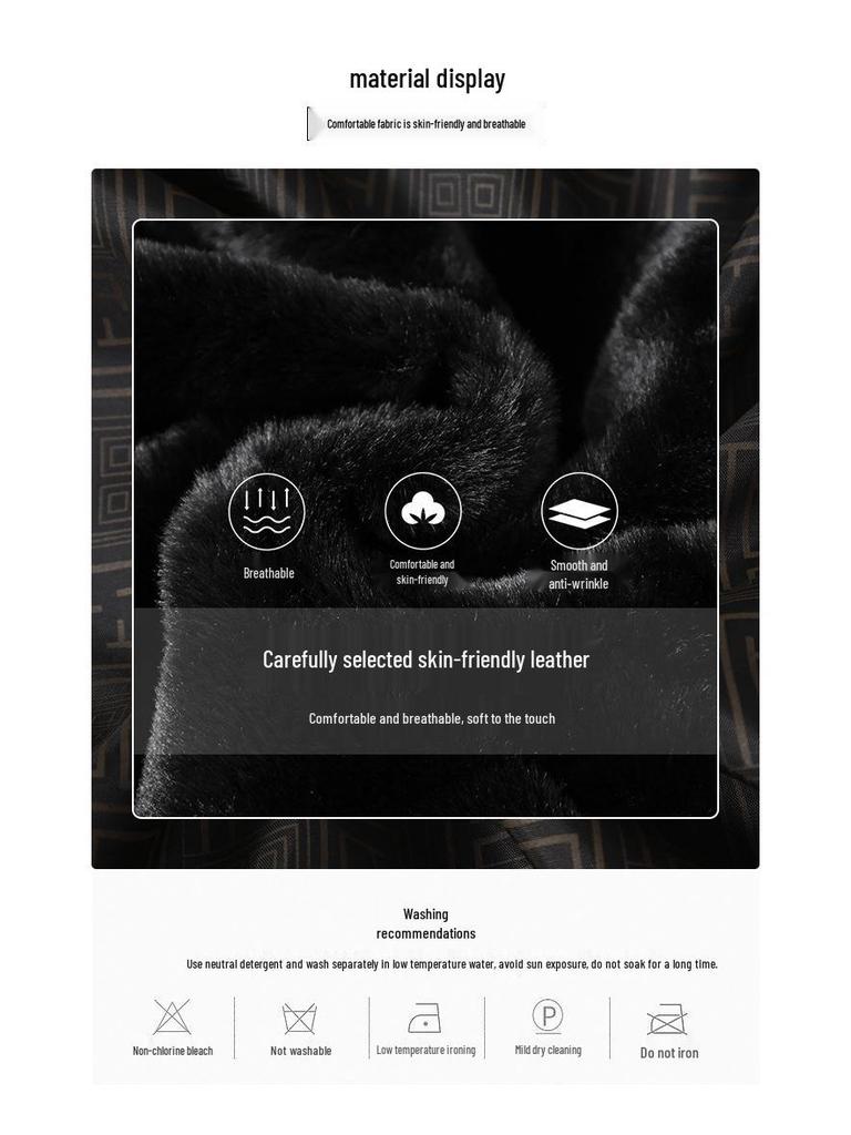 Men's Gold Sable Velvet Jacket: Fashionable Casual Warm Fur Coat for Autumn and Winter