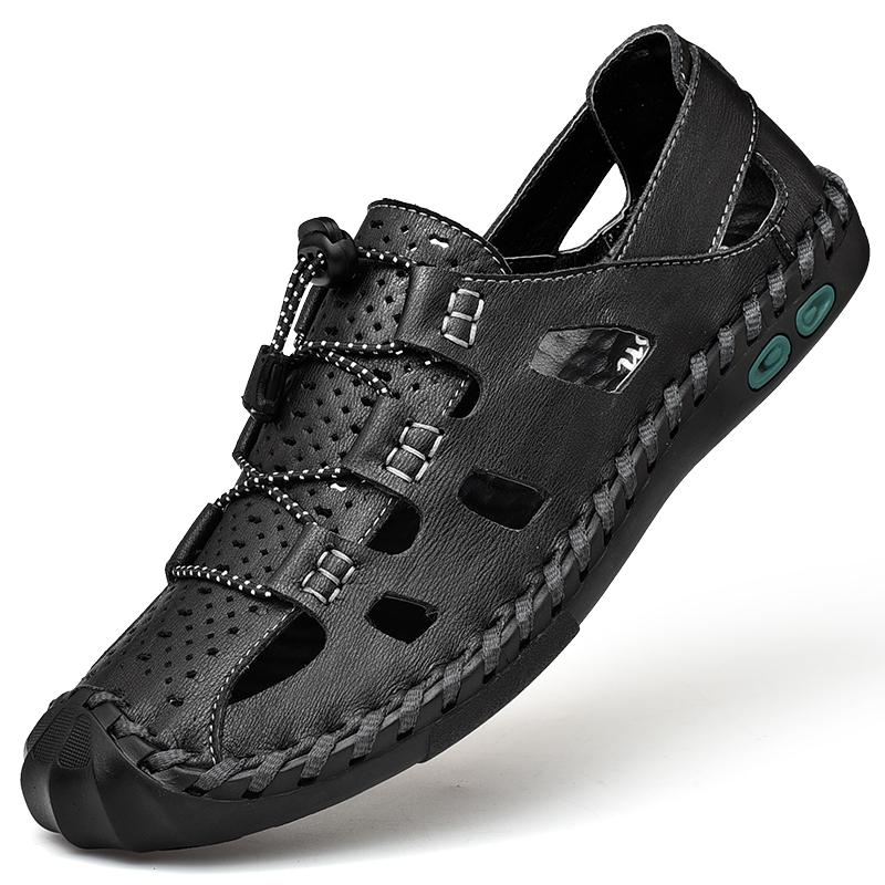 Hand-stitched Summer Men Sandals Breathable Outdoor Men Beach Sandals
