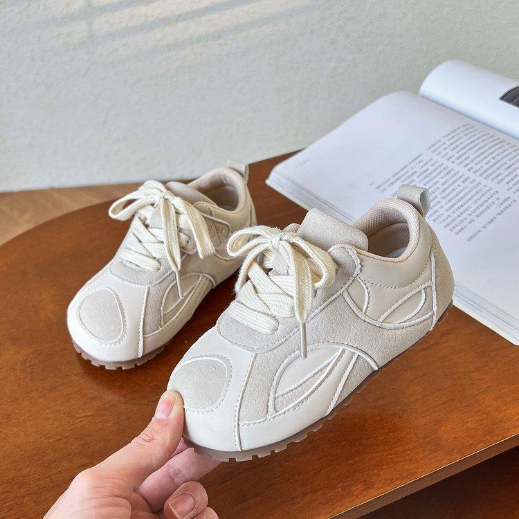 

Soft leather version~ Dexun shoes spring and summer 2025 Forrest Gump shoes children s net shoes little white shoes boys and girls casual board shoes 32