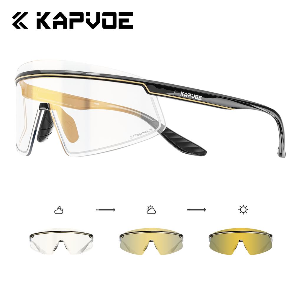 Kapvoe Sports Sunglasses Road Bike Mountain Bicycle Cycl Glasses Riding Goggle Sports Eyewear for Man Women Cycling Glasses