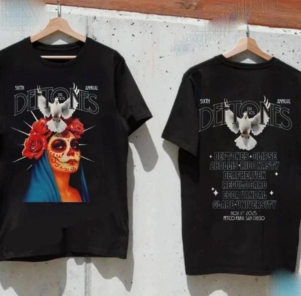 

Deftones Sixth Annual Dia De Los Deftones 2025 San Diego T Shirt 2XL