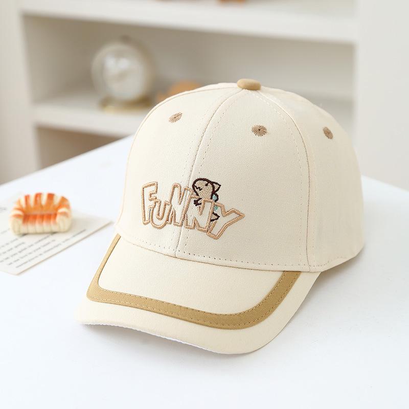 2026 Kids' Spring/Autumn Cartoon Sun Baseball Cap - Cute Duckbill Hat for Boys & Girls