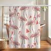 1Pcs Nordic Flamingo Pattern Shower Curtain Bathroom Waterproof Digital Printing Partition Curtain For Bathroom Decoration