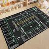 Playful City Traffic Route Carpet Living Room Bedroom Rug Interactive Rug Kid Playmat Parent-child Activity Rug Birthday Gift
