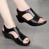 Roman Sandals For Women With Pu Material And Fish Mouth Design For Casual Daily Wear
