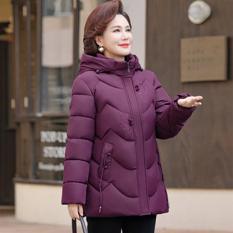 Winter Thickened Warm Cotton-padded Clothes, Women's Loose Hooded Cotton-padded Jackets, Cold-proof Large-size Cotton-padded Clothes.