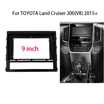 9 Inch Car Radio Fascia For TOYOTA Land Cruiser 200(V8) 2015+ Audio Stereo Dashboard Panel Mounting Frame Kit Bezel