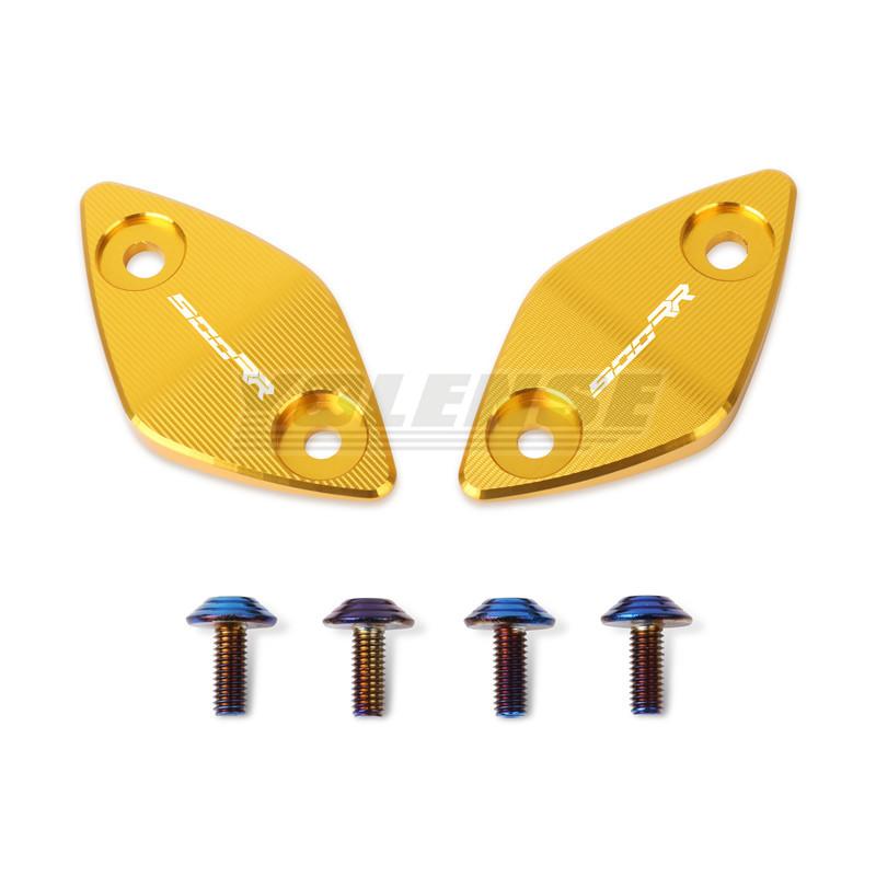 Fit For ZXJC 500RR ZX 500RR Motorcycle Mirror Seat Cover CNC Rearview Mirrors Seat Driven Mirror Base Brackets