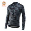 2023 Autumn/Winter Men's Cycling Jerseys Long Sleeve Thermal Fleece Bicycle Shirts Full Sleeve MTB Bike Jersey Tops Keep Warm Outdoor Cycling Jacket