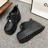 Fashion 10CM Big Size 42 Black Design Female Goth Platform Fashion Cosplay Wedges High Heels Women's Pumps Street Sneaker Shoes Woman