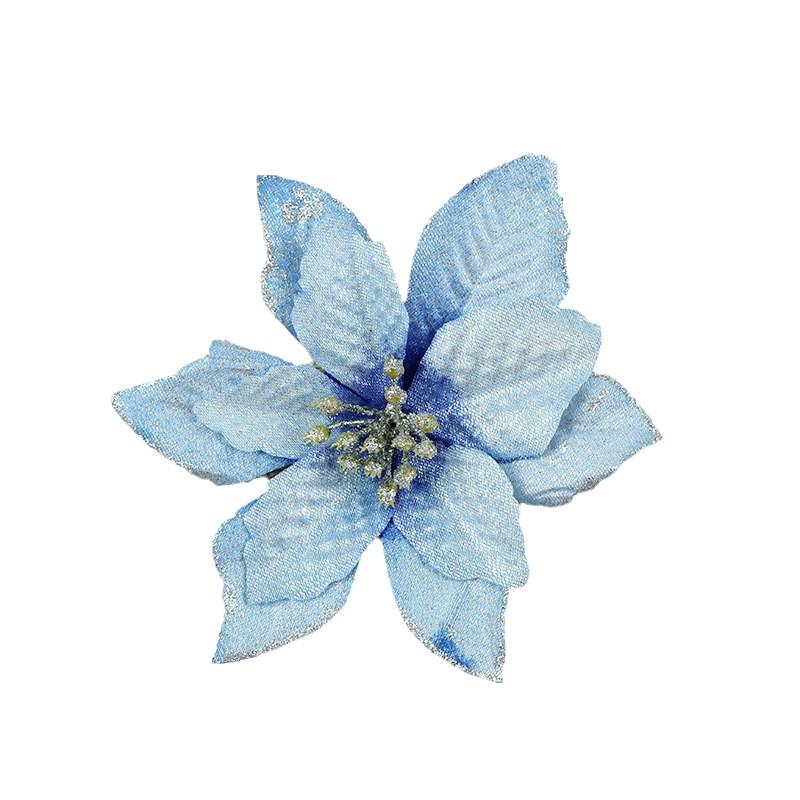 Stunning Red Gold Christmas Flower Decoration For Festive Holiday Decor