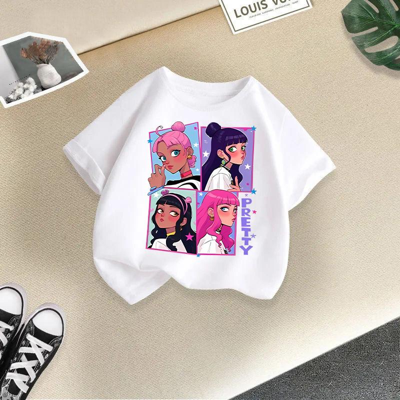 Children T-shirt Kid T Shirt 2-13Y Cool Girl Printed Kids 100% Cotton Clothes Tshirt Tops Tee