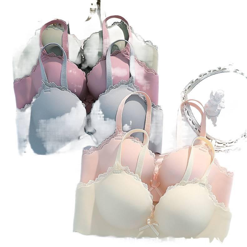 South East Asia Vietnam Thailand Women Traceless Vest Comfortable Gathering Side Collapse Bra Underwear South East Asia