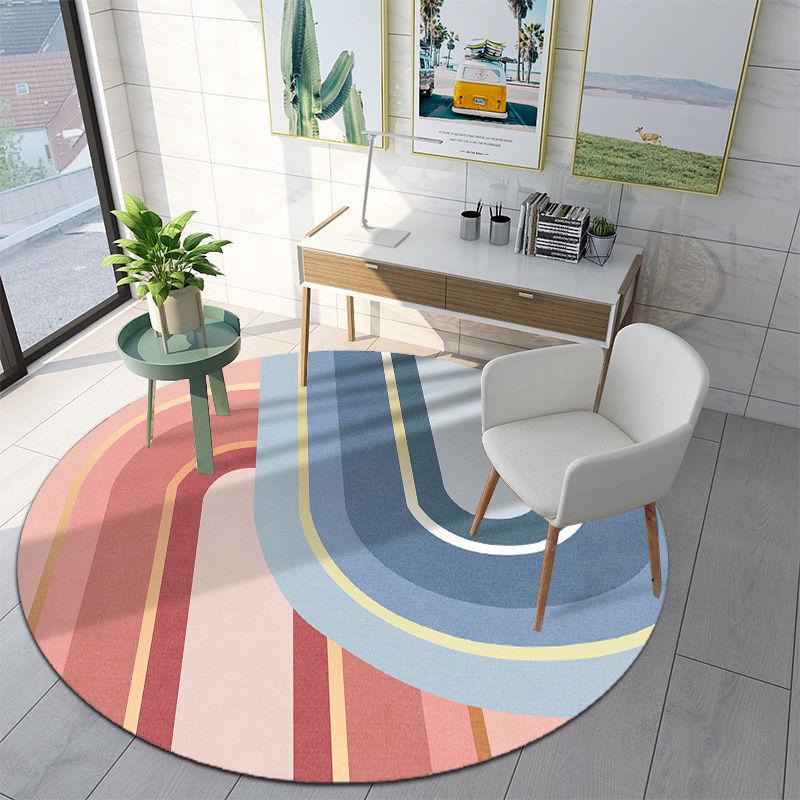 Round Living Room Living Room Washable Printed Rug Queen Bedside Bedroom Rug Home Decor Rug Alfombra