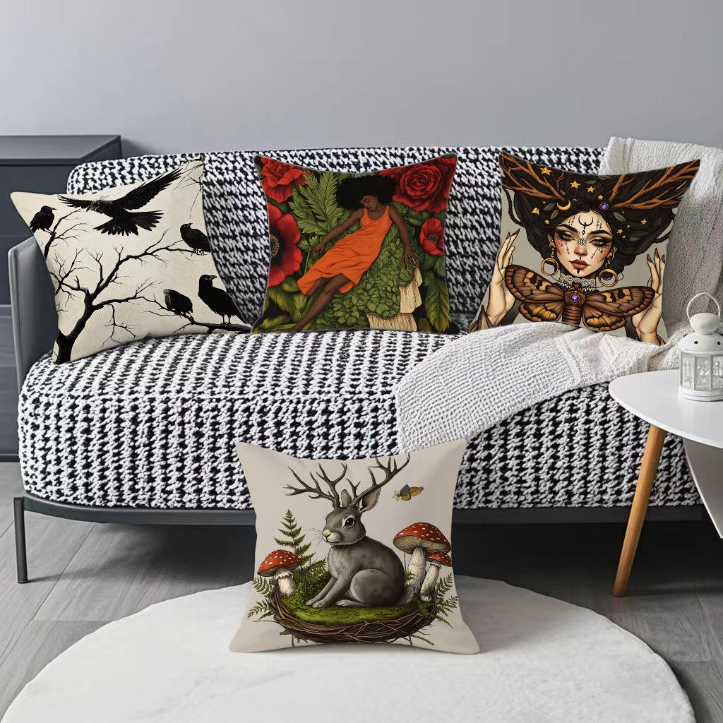 Halloween Serie Kissenbezug Kissenbezug Wohnzimmer Sofa Dekoration Hasen Kissenbezug