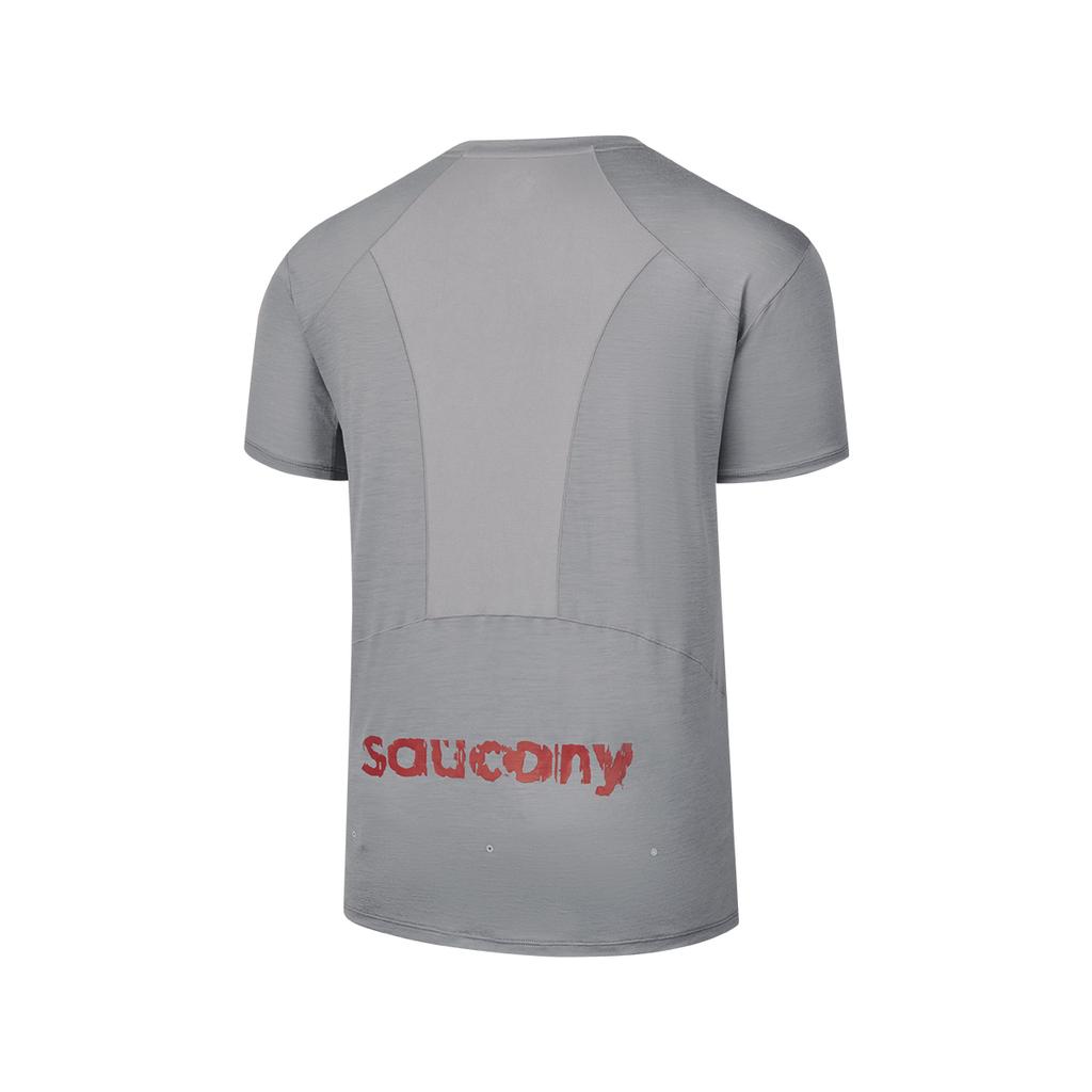 Saucony Soul Runner Series Minimalist Fashion Versatile Classic Solid Color Short Sleeve T-Shirt Men Tops SA2250ST63T-GR115