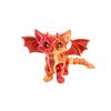 16cm3D Printed Angel Demons Cat Movable Joint Cute Pet Desktop Cute Toy Decompression Ornaments Blind Boxs