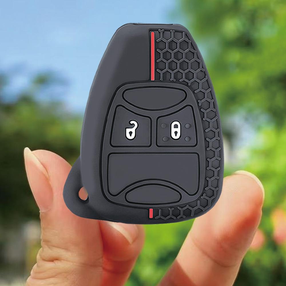 

Keychain for Chrysler Pacifica Aspen 300c Dodge Caravan Key Cover For Jeep Wrangler Jk Commander Grand Cherokee Car Key Case