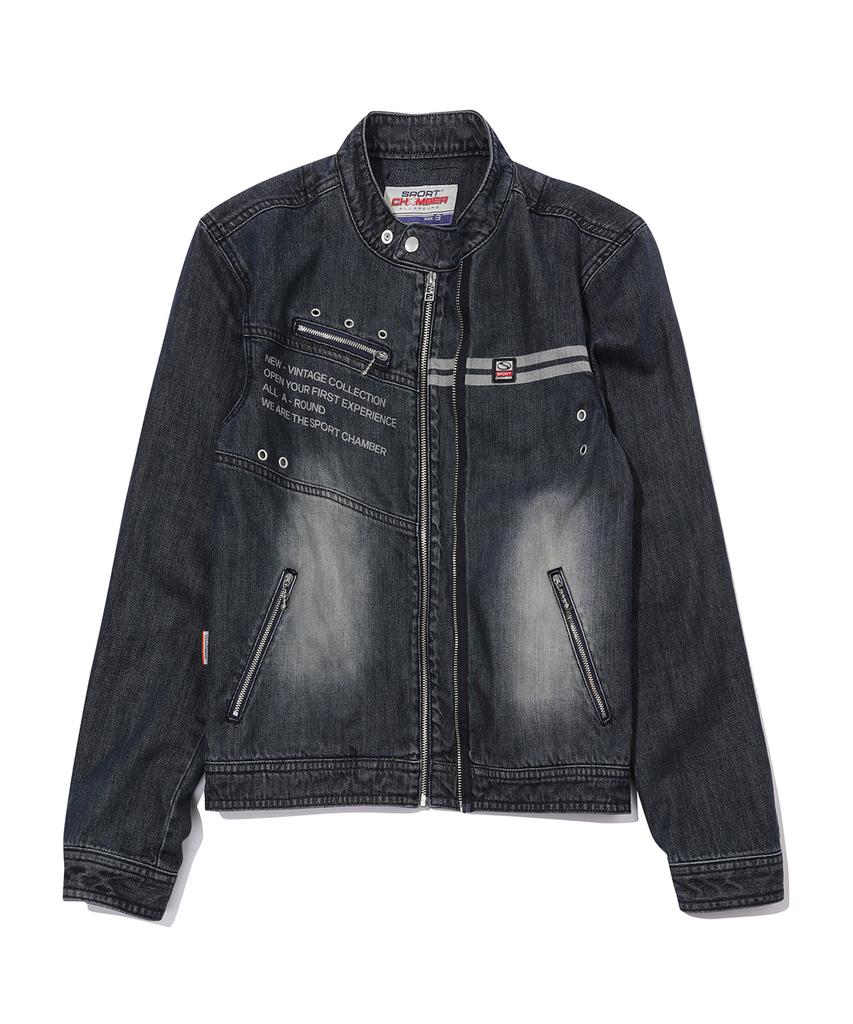Sport Chamber Sc Denim Biker Jacket (Indigo)