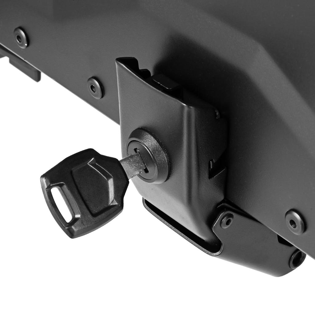 45L Motorcycle Rear Box Aluminium Alloy Tail Box Carrier Tool Case Universal Motorbike Trunk With Fitting Plate and Fixings