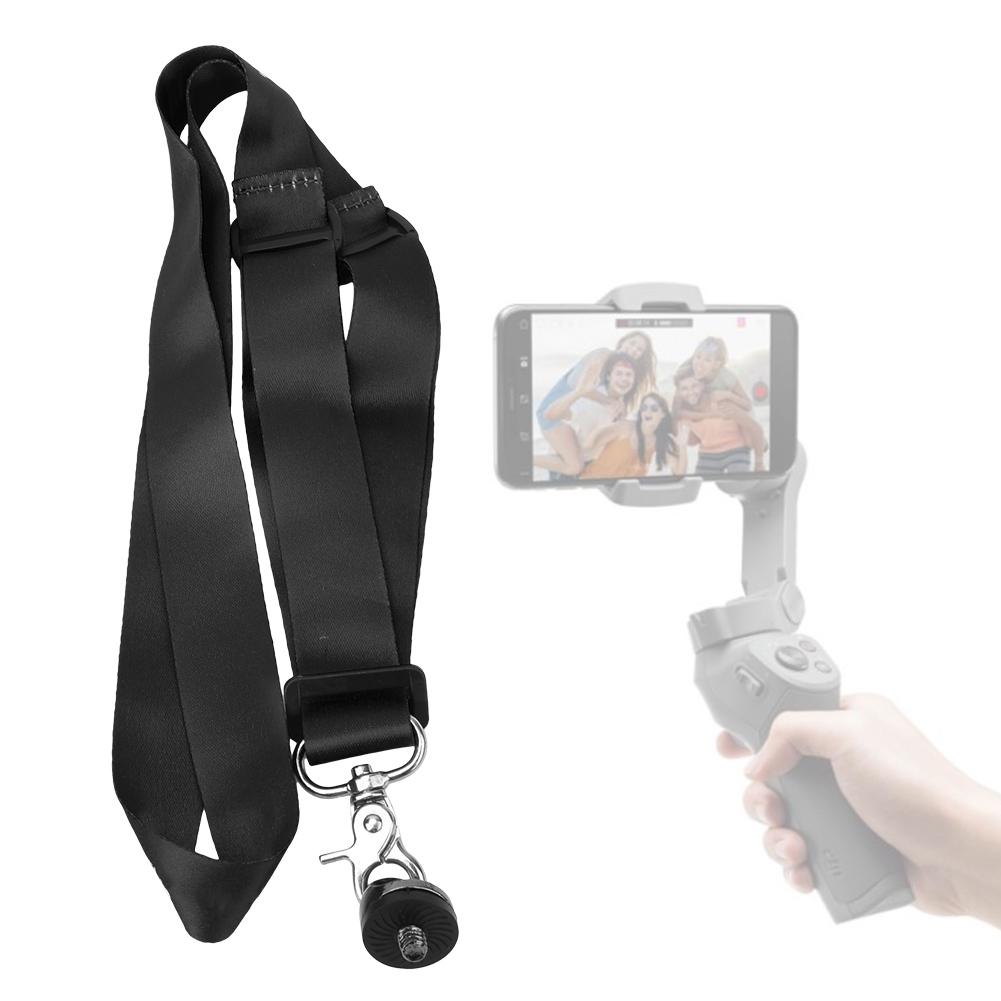 Handhold Ballhead Safety Neck Strap and 1 4 inch Screw Base for DJI Osmo Mobile 3 2black