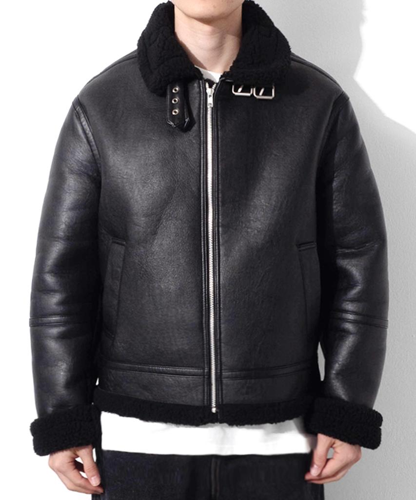 Qt8 Garments Rg B-3 Mouton Jacket (Black)