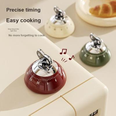 2 Pcs Magnetic Mechanical Timer Kitchen Study Visual Timer Child Self-Discipline Time Management Reminder