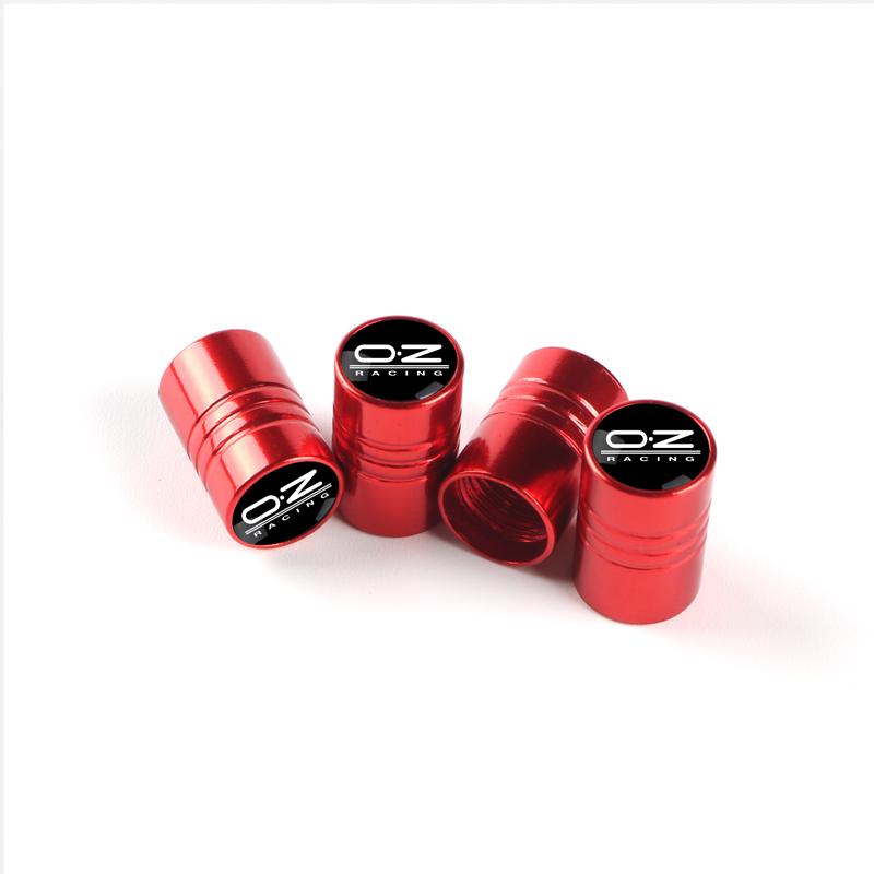 4Pcs Car Wheel Tire Valve Stem Caps Air Tyre Dust Rim Cover For OZ Racing Logo Universal For Car Truck Accessories