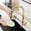 Black Kitchen Faucets Pull Out Kitchen Sink Mixer Tap Single Lever Water Mixer Tap Crane For Kitchen 360 Rotation Mixer