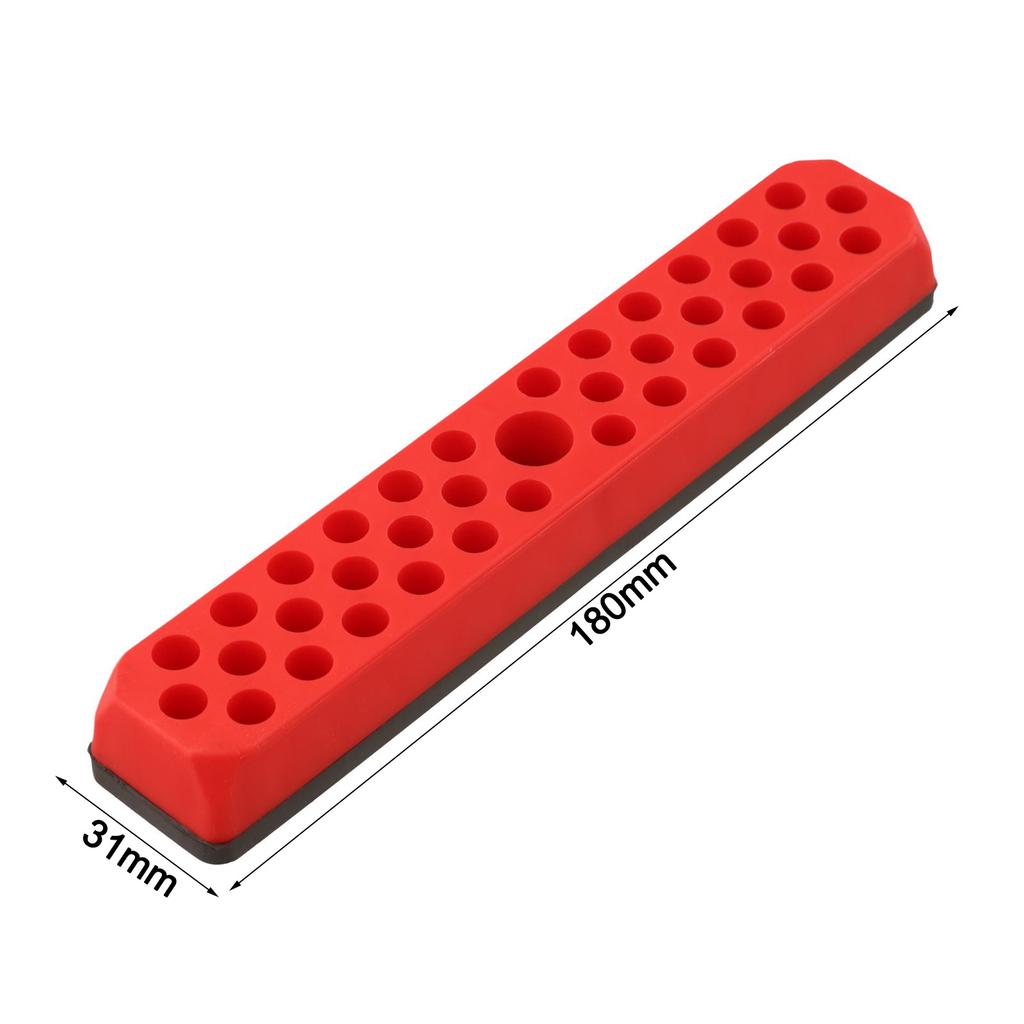 1 Pc Hex Bit Holder Organizer For 1/4inch Screwdriver 43 Holes Bit Storage Drill Bits Organizer Drill Bit Storage 180x20x31mm