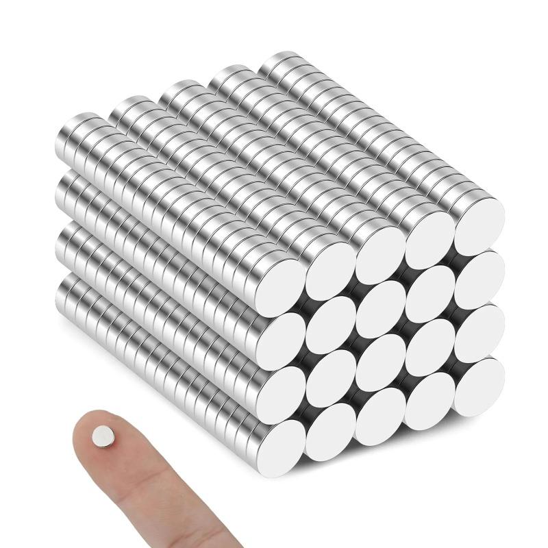 100 kusů silných kulatých magnetů 6x2 mm pro lednici, DIY, stavění, vědecké účely, řemesla, vzdělávání