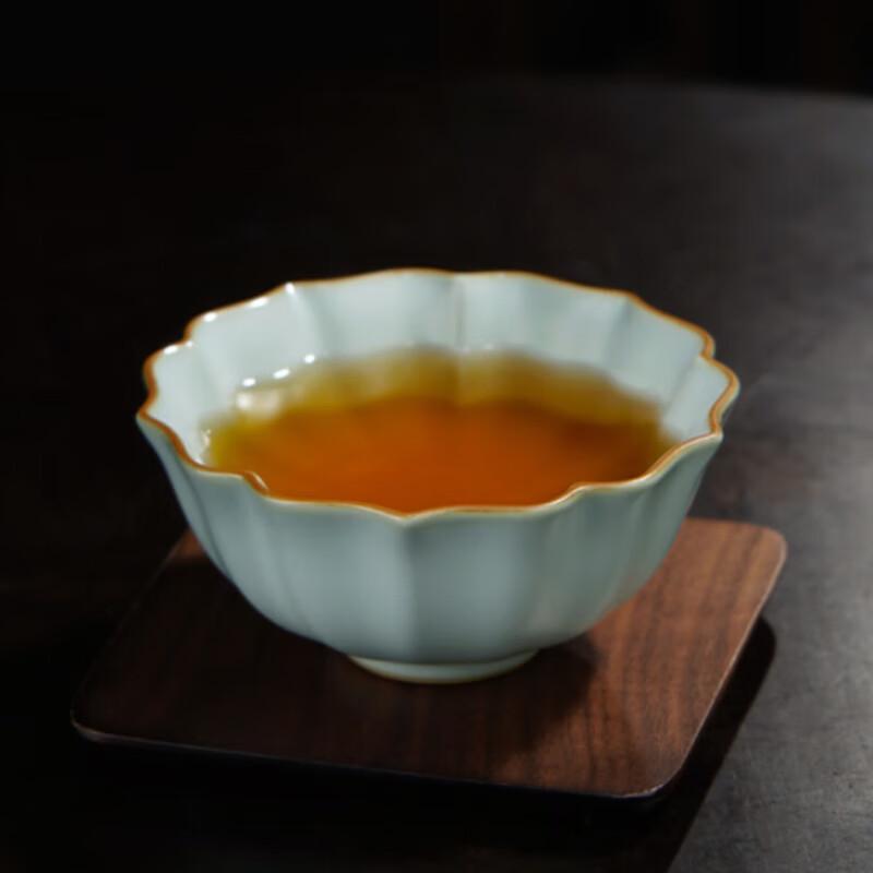 Qing Dan Handmade Sky Blue Ru Kiln Teacup