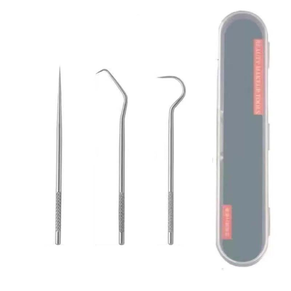 3/7pcs Reusable Toothpicks Pocket Set Stainless Steel Portable Teeth Cleaner  for Tooth Oral Clean