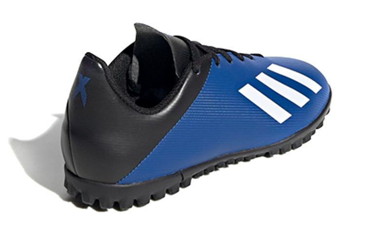 adidas X 19.4 Slip Resistant Cushioning Abrasion Resistant Low Top Kids' Soccer Shoes Blue Black White Kids' FV4662