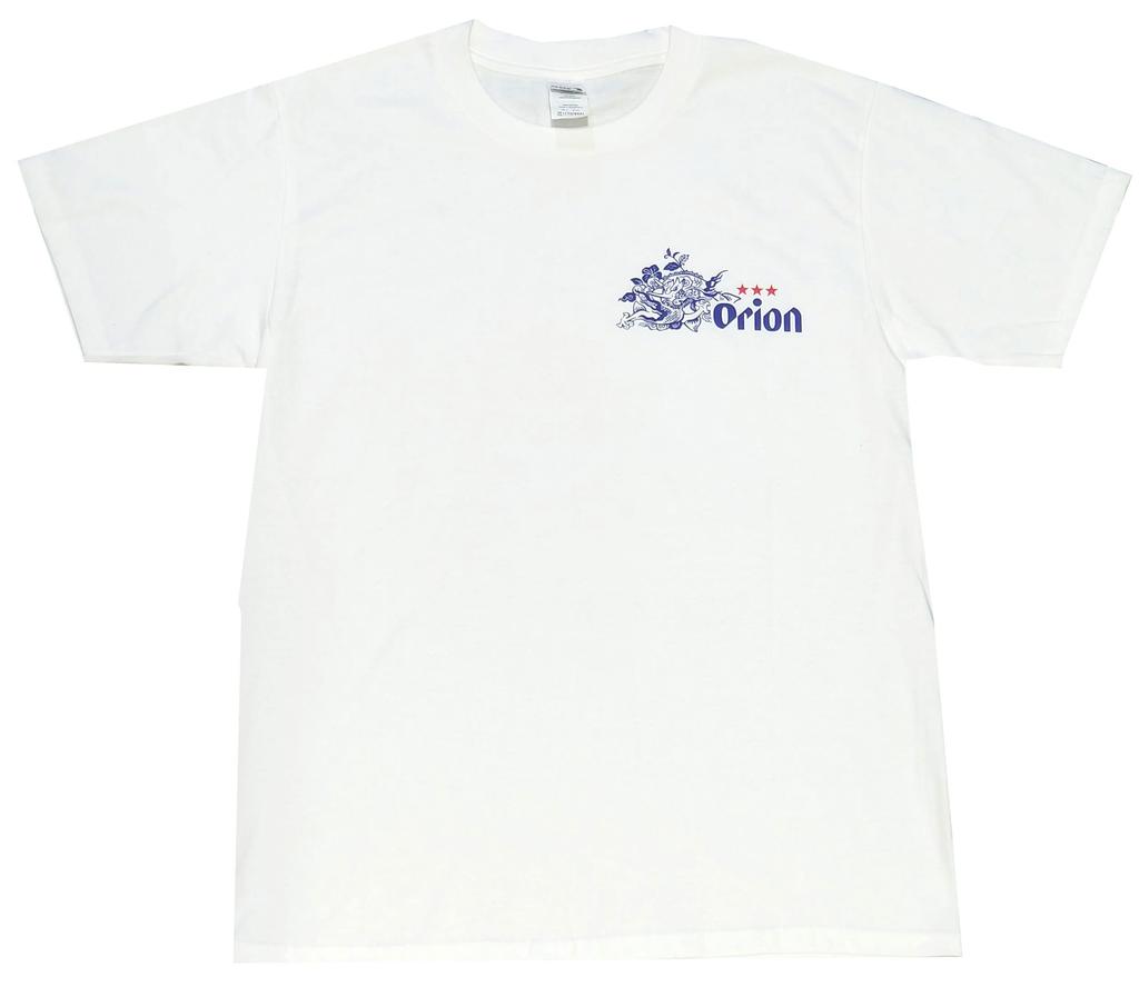 Genuine Shureimon and Dragon White Goods Okinawa Souvenir Miscellaneous Goods [Orion Beer] T-shirt (M)