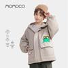 MOMOCO Boys' Winter Playful Print Hooded Jacket