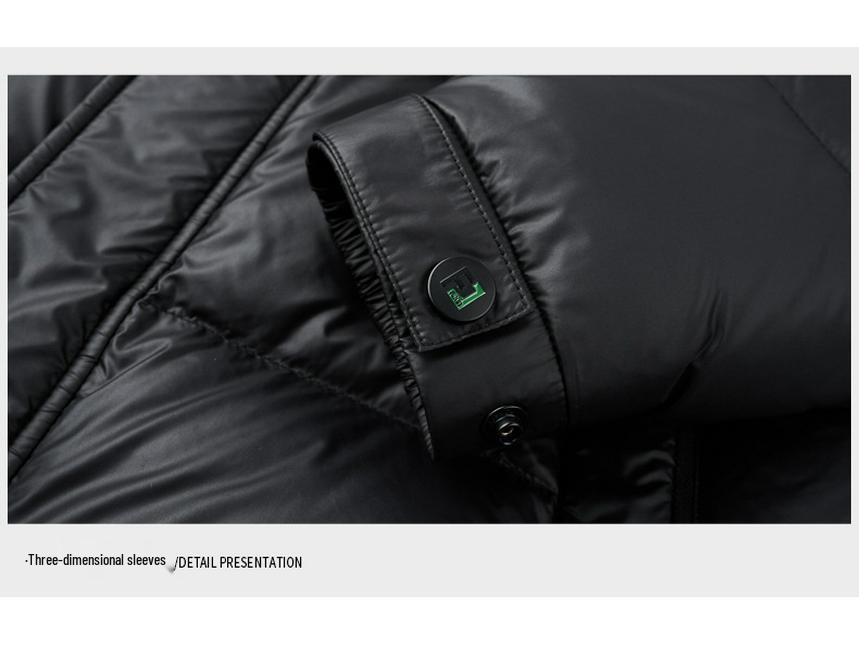 Men's Winter Fashion Hooded Down Jacket - Warm White Duck Down Coat for All Ages