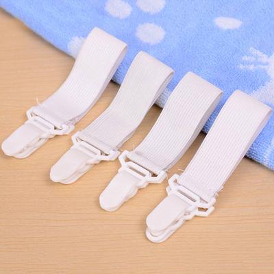 4 Stück/Set Elastisches Bettlaken Matratzenbezug Decken Clip Halter Befestigungselemente Set Textilzubehör KTY