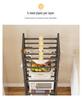 Multi-Layer Kitchen Storage Trolley: Punch-Free Rack for Pots and Microwave