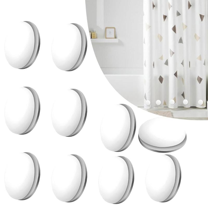 10 Pezzi Pesi Magnetici per Tende da Doccia Bloccano Pesi Robusti per Rivestimenti di Tende, Tende, Tovaglie, Bandiere Durevoli