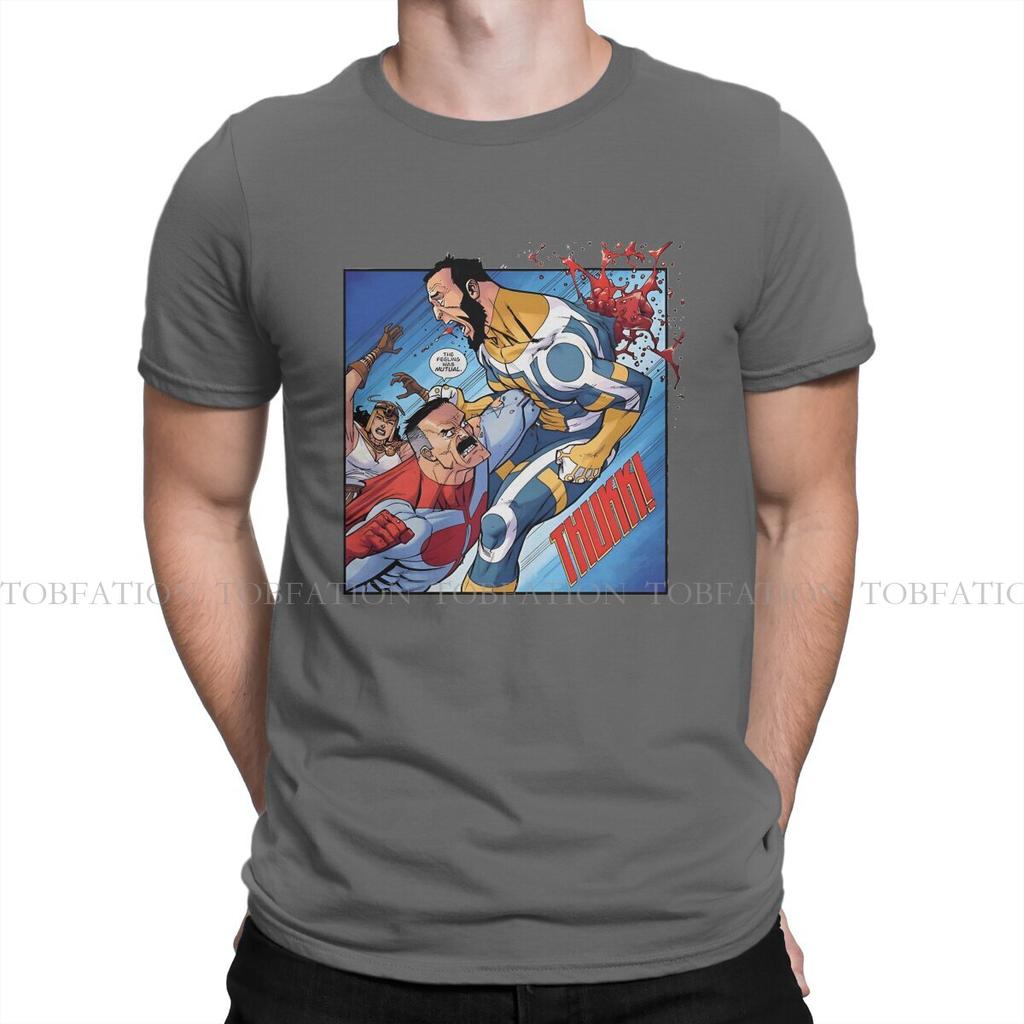 Omniman Superhero TShirt For Male Invincible TV Series Tops Novelty T Shirt Soft Print Fluffy Creative Gift