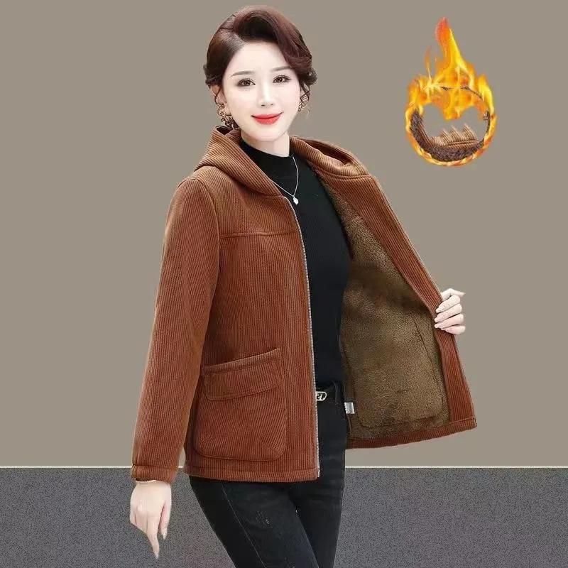 Palton de iarnă pentru damă. Palton Parker îngroșat. Jachetă largi, caldă