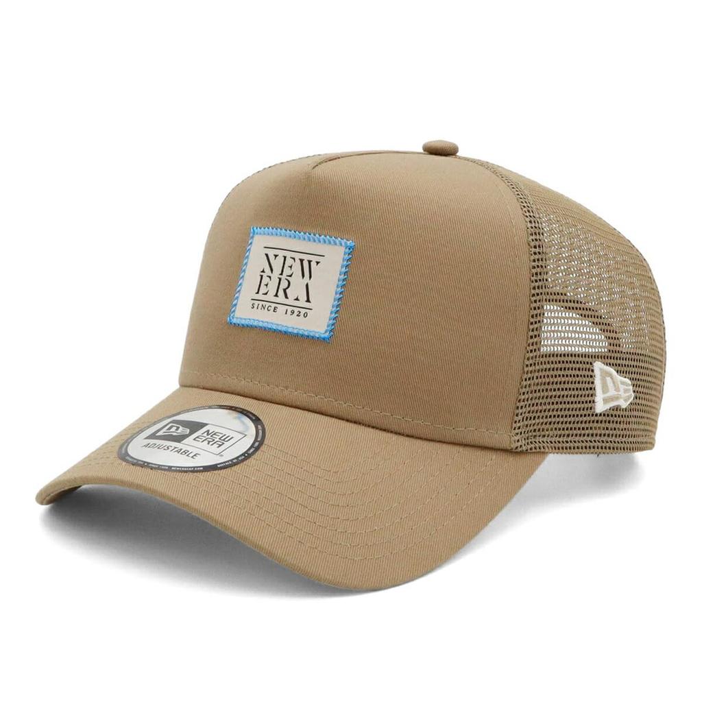 New Era Cotton Mesh Free Size 940AFTR WOVEN PATCH KHA CHR NER36C3501 9FORTYA-Frame Cap, Khaki, (14388587)