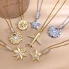 Necklace European, American moon star micro-inlaid zircon necklace accessories female niche personality light luxury high-end accessories