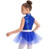 Dětské Dívčí Krasobruslařské Flitrované Trikoty Šaty Tutu pro Balet Gymnastiku Latinské Jazzové Společenské Tanec Soutěž