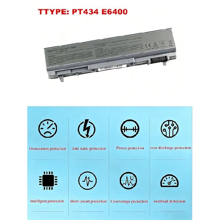 Laptop Battery For Dell Latitude E6400 E6410 ATG XFR E6500 E6510 For Precision M2400 M4400 M4500 M6400 M6500 PT434 KY477